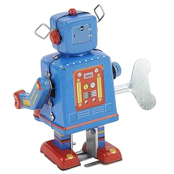 Amazon.co.jp: ゼンマイおもちゃ 時計じかけドラムロボット